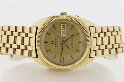 omega constellation quartz 10k gold filled|omega constellation quartz or automatic.